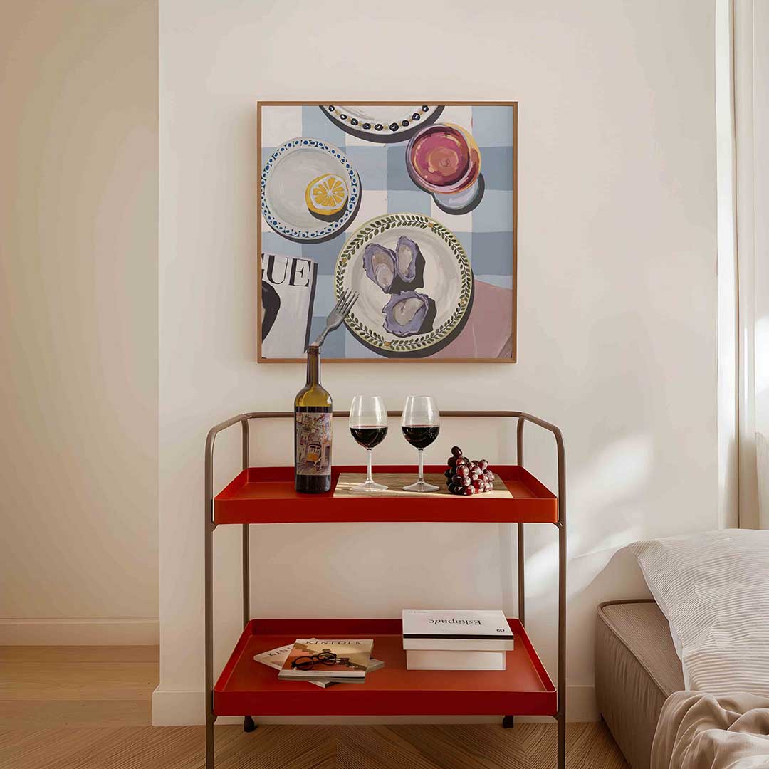 Oesters en citroen Poster