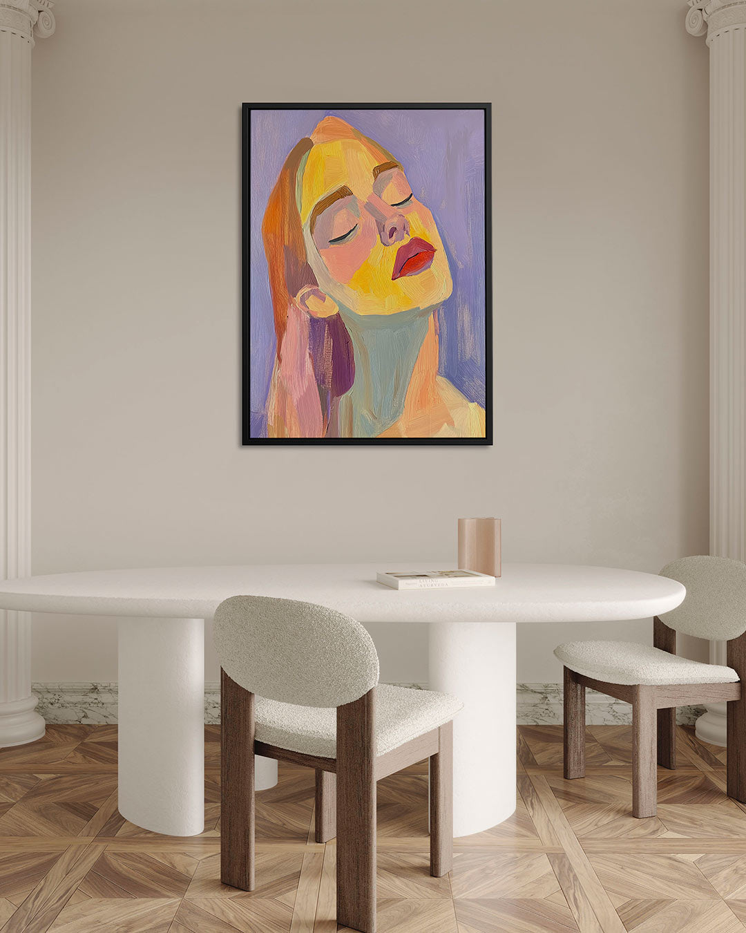 Kleurrijk portret Kunstwerk