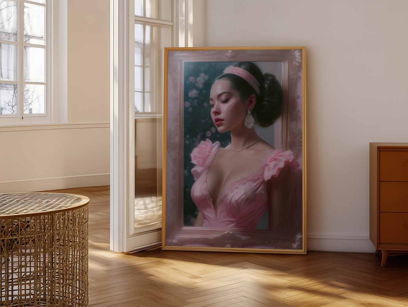 Sierlijke Elegantie Portret Poster-WallArtistic