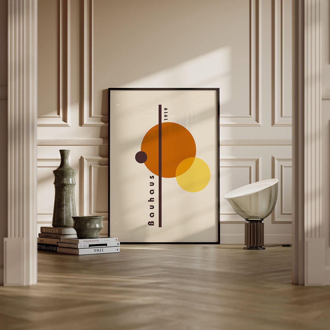 Cirkel en lijnenspel Poster