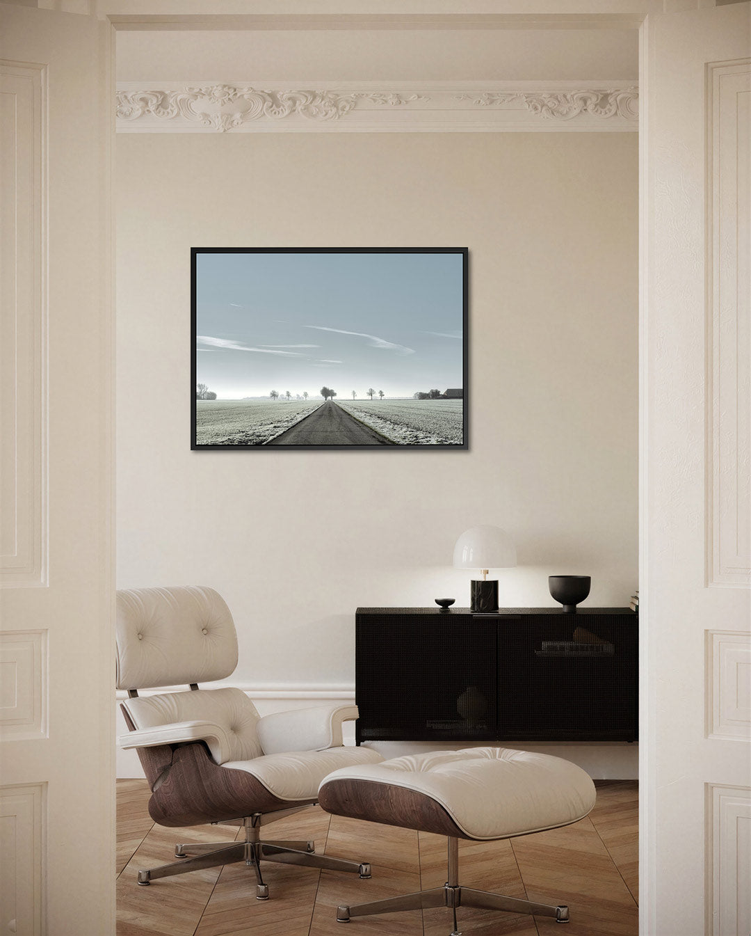 Rustige landschap weergave Kunstwerk