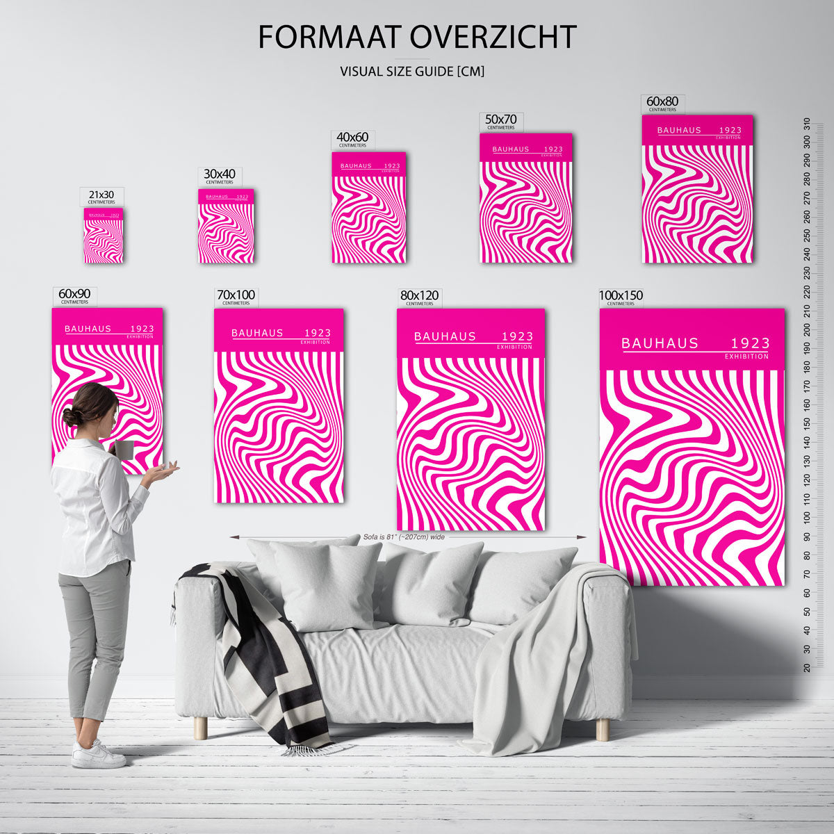 Golvend lijnenspel Poster