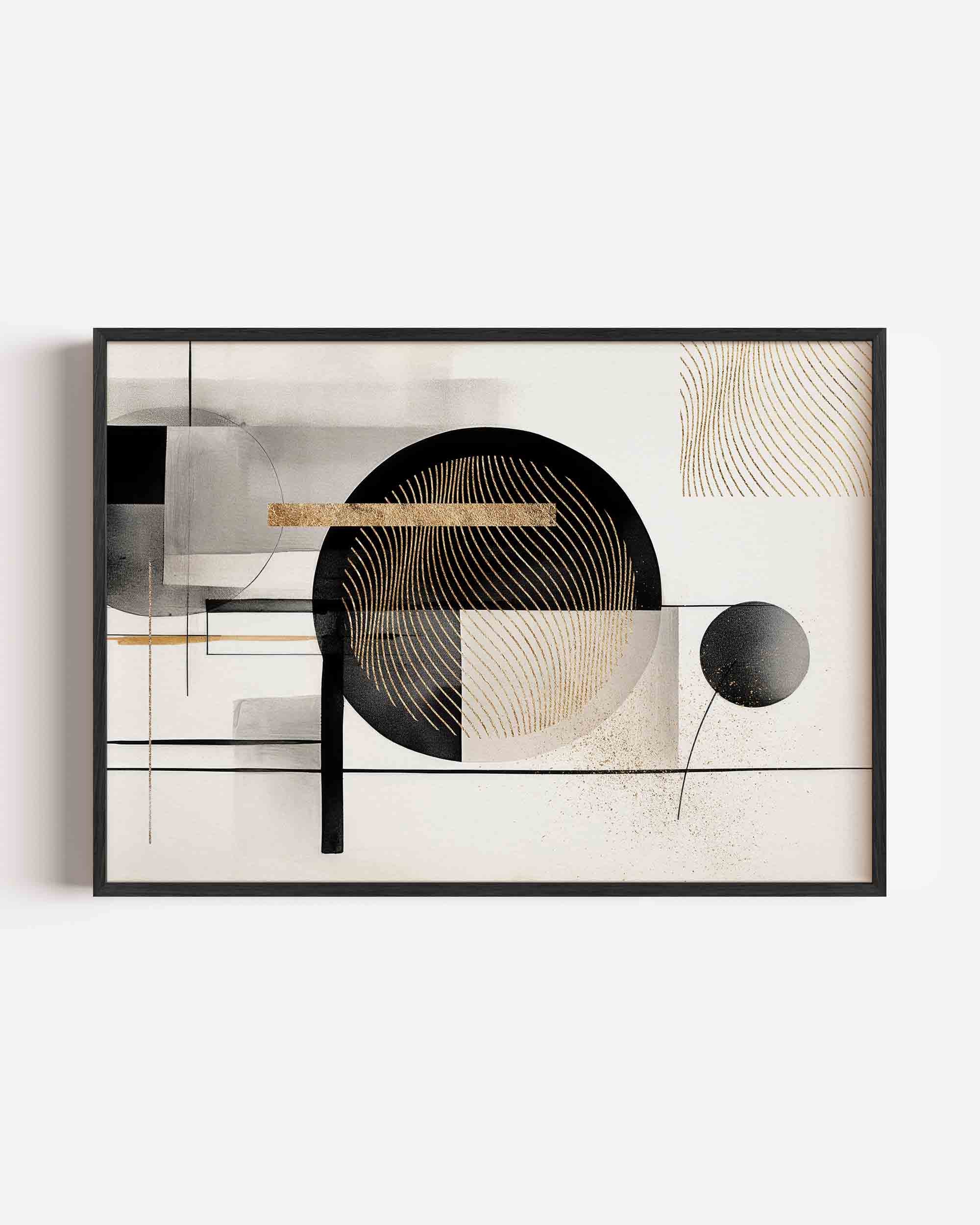 Abstracte geometrische vormen Poster