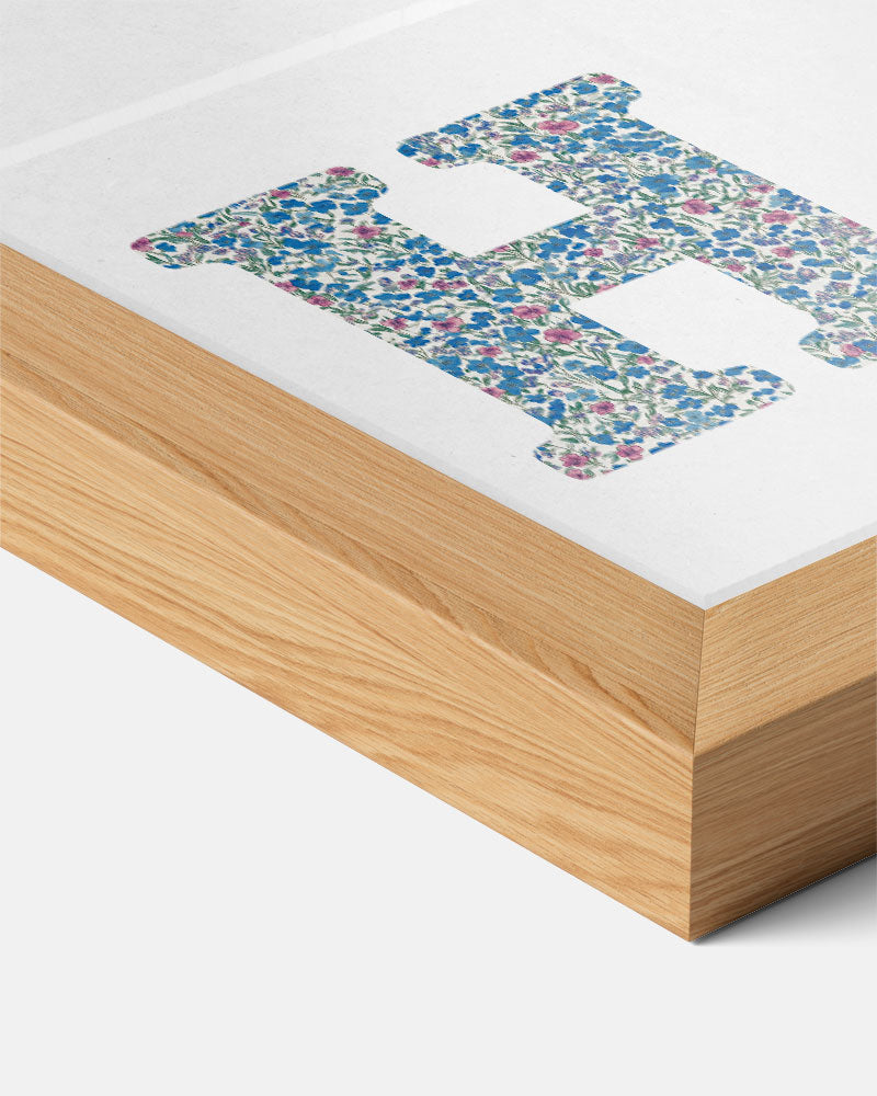 Bloemen Initialen Poster-WallArtistic