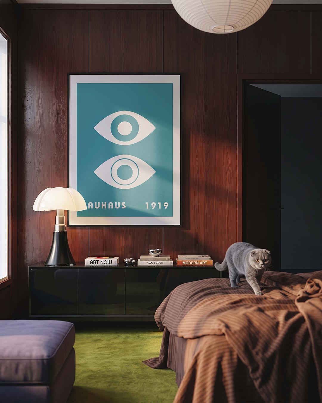 Oogvormen en kleur Poster