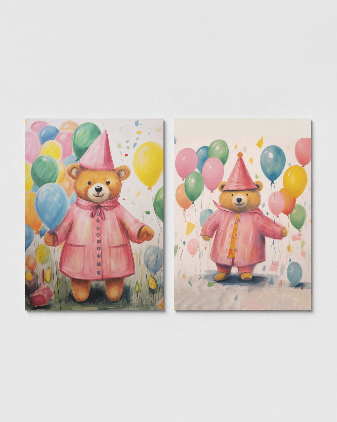 Vrolijke ballonbeer Posterset