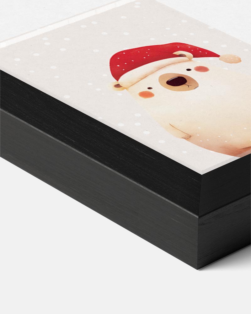 Schattige Kerstbeer Poster-WallArtistic