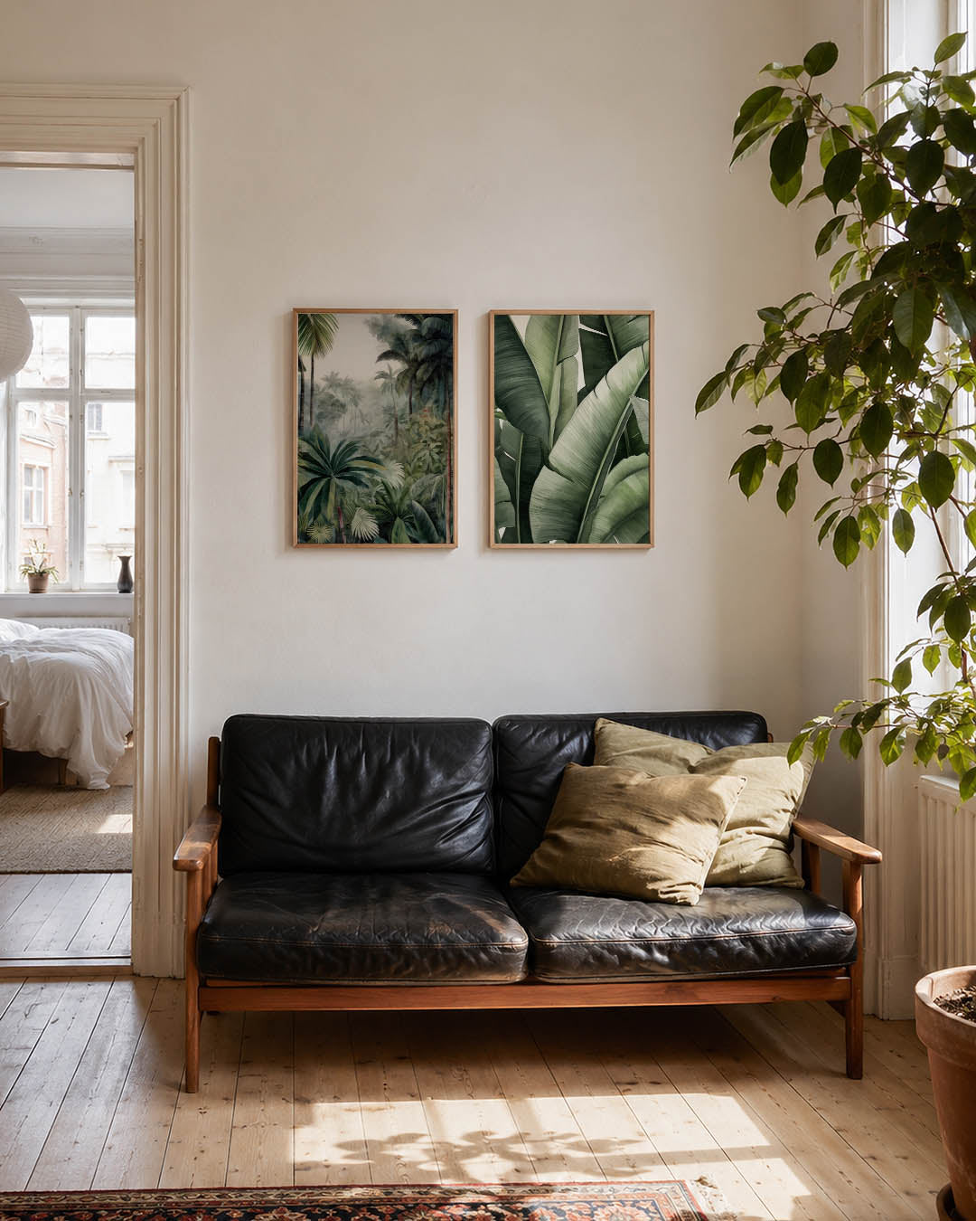 Tropisch bladerdek Posterset