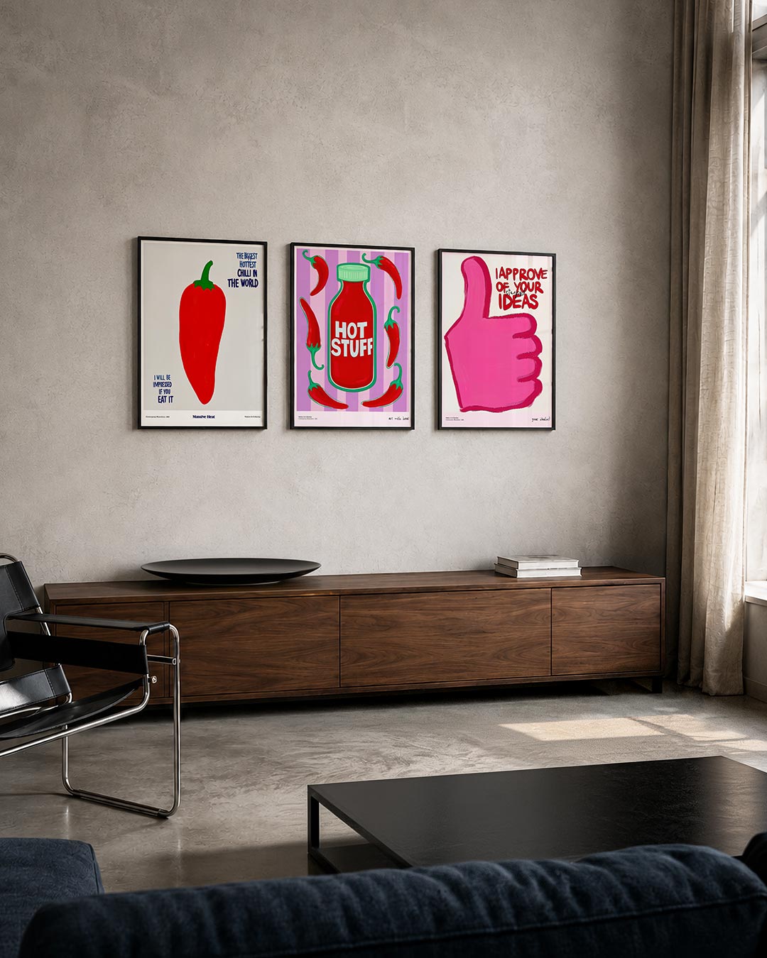 Kleur en tekst Posterset