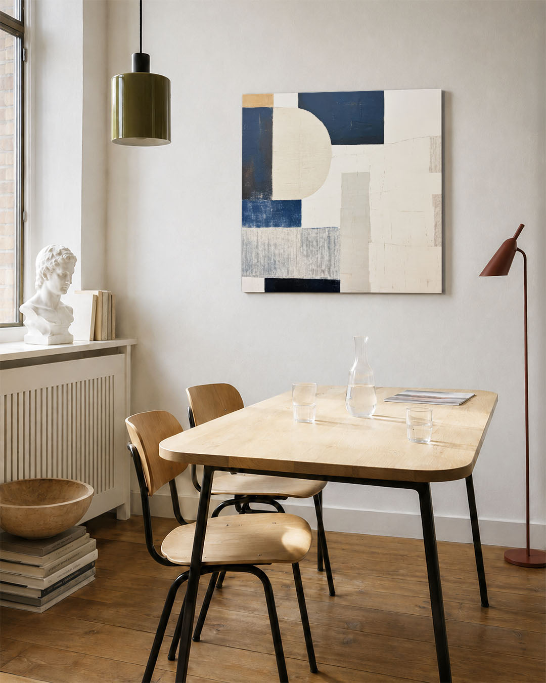 Geometrische vormen compositie Kunstwerk