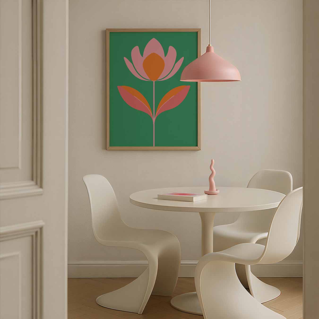 Bloemige Elegantie Poster-WallArtistic
