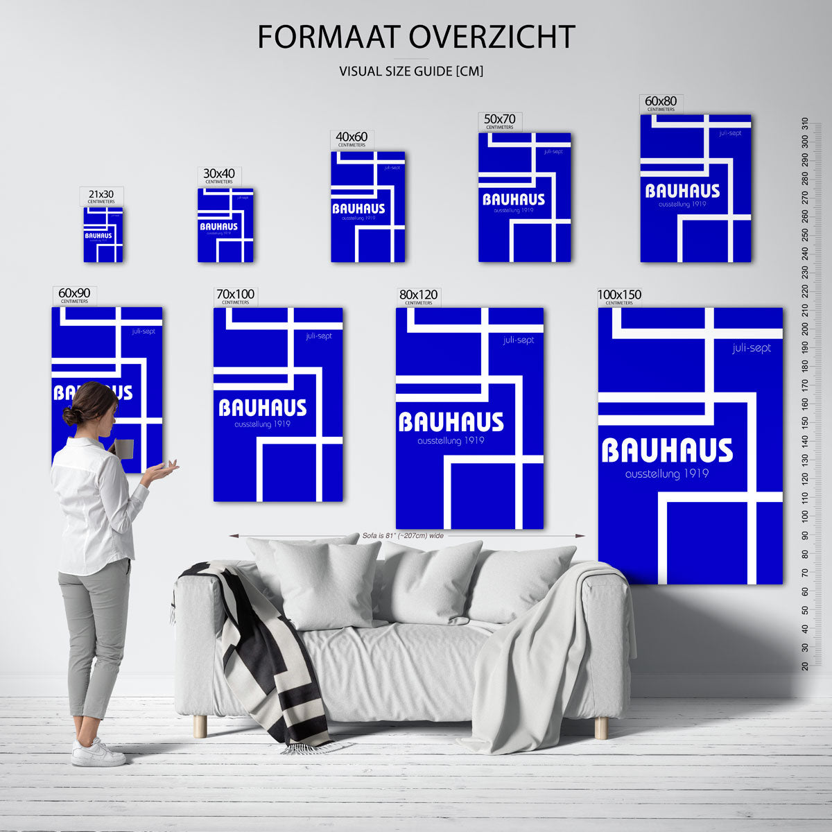Lijnen en vlakken Poster