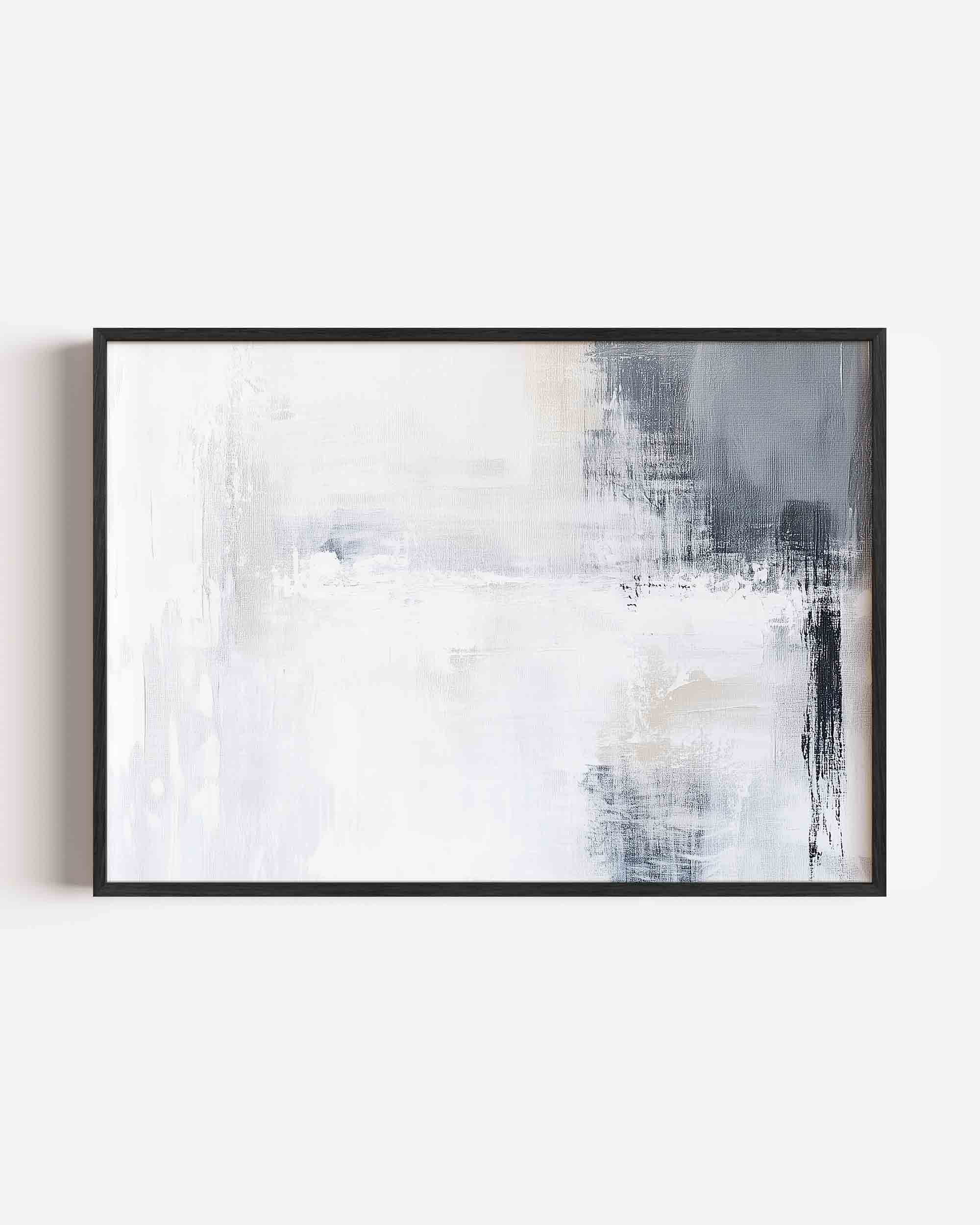 Abstracte grijze en witte Poster