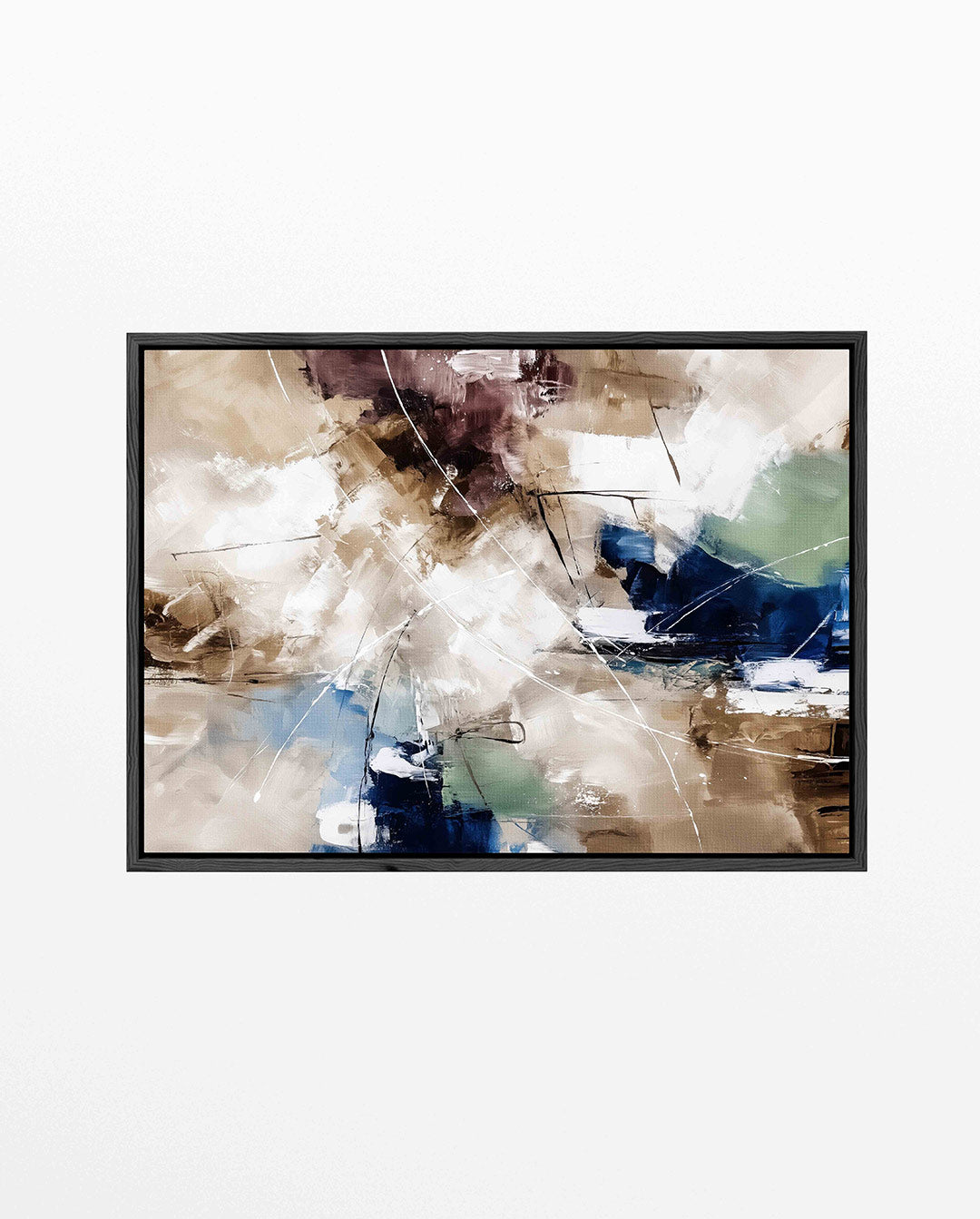 Dynamische kleurencompositie Kunstwerk