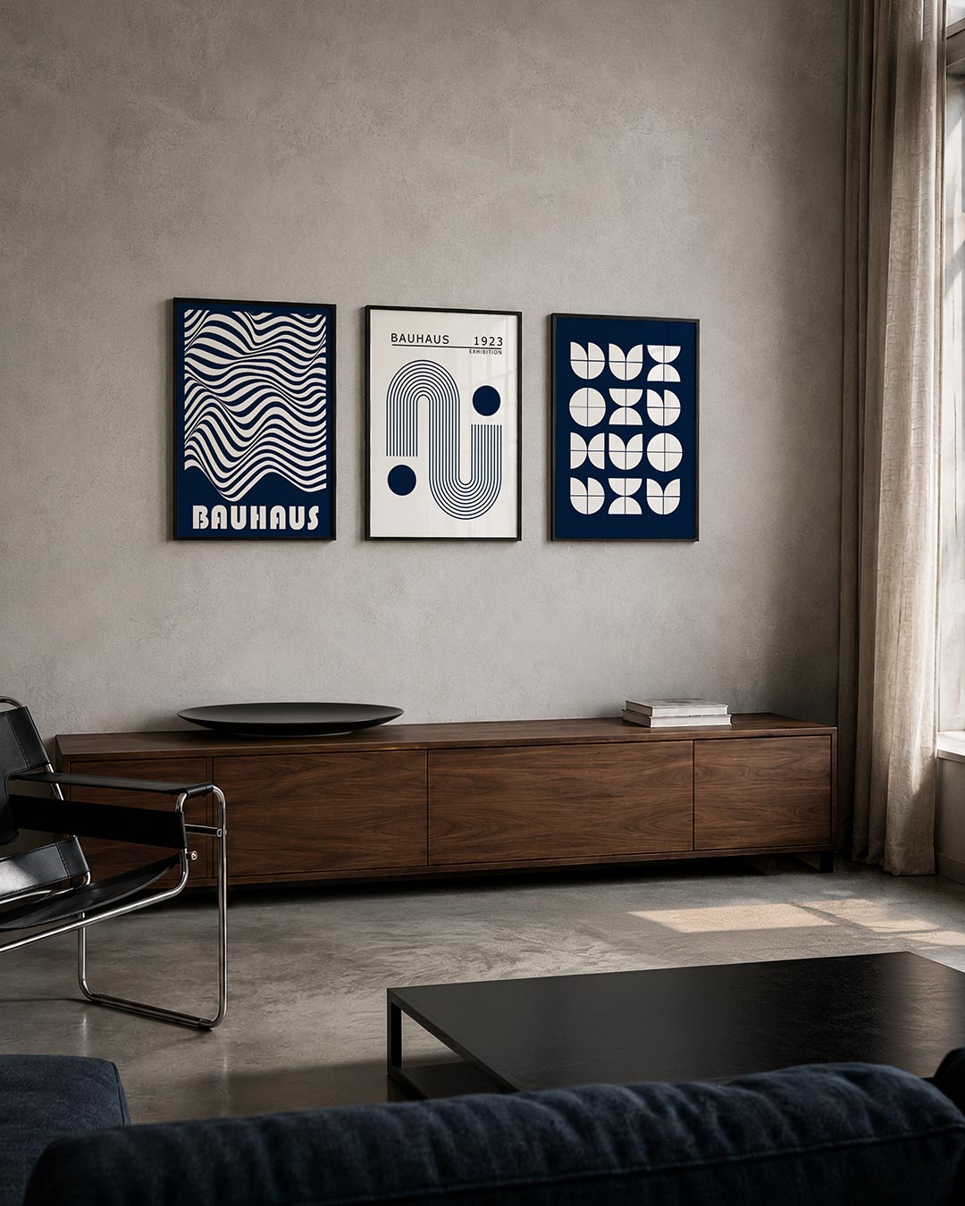 Golvend lijnenspel Posterset
