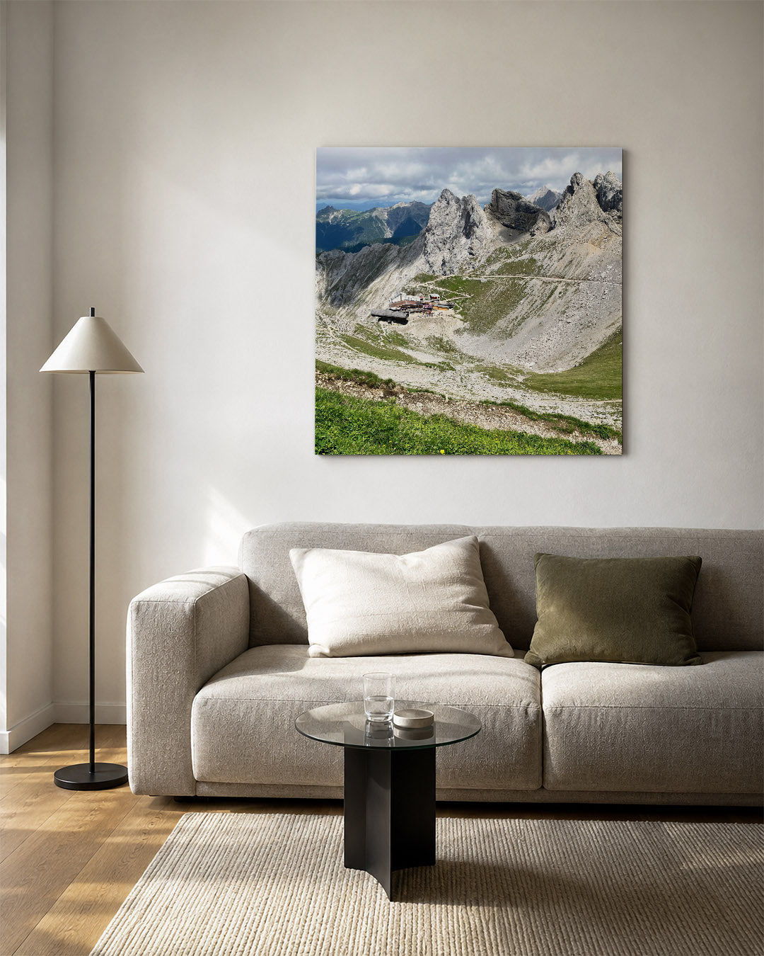 Berglandschap met rotsen Kunstwerk