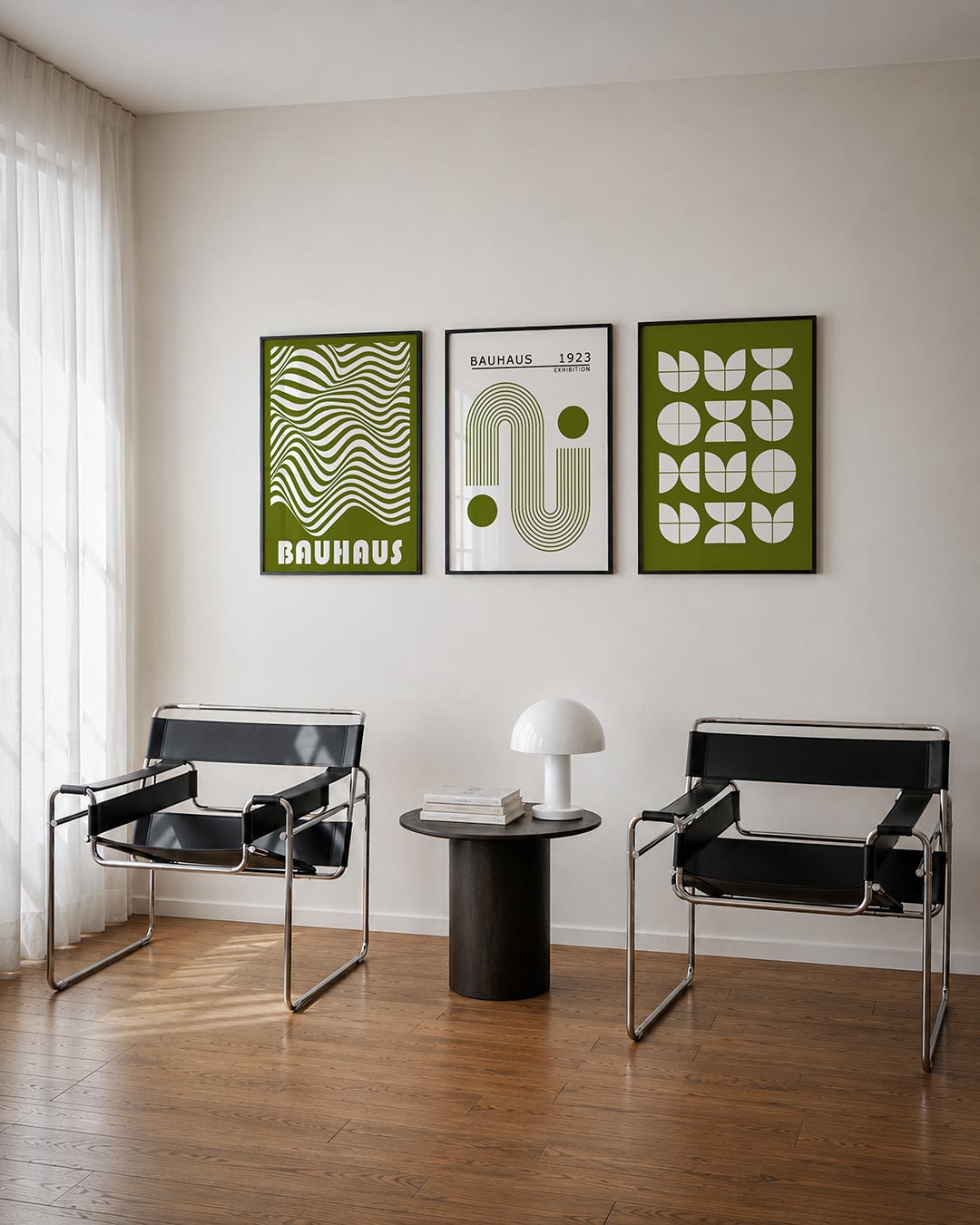 Golvend lijnenspel Posterset