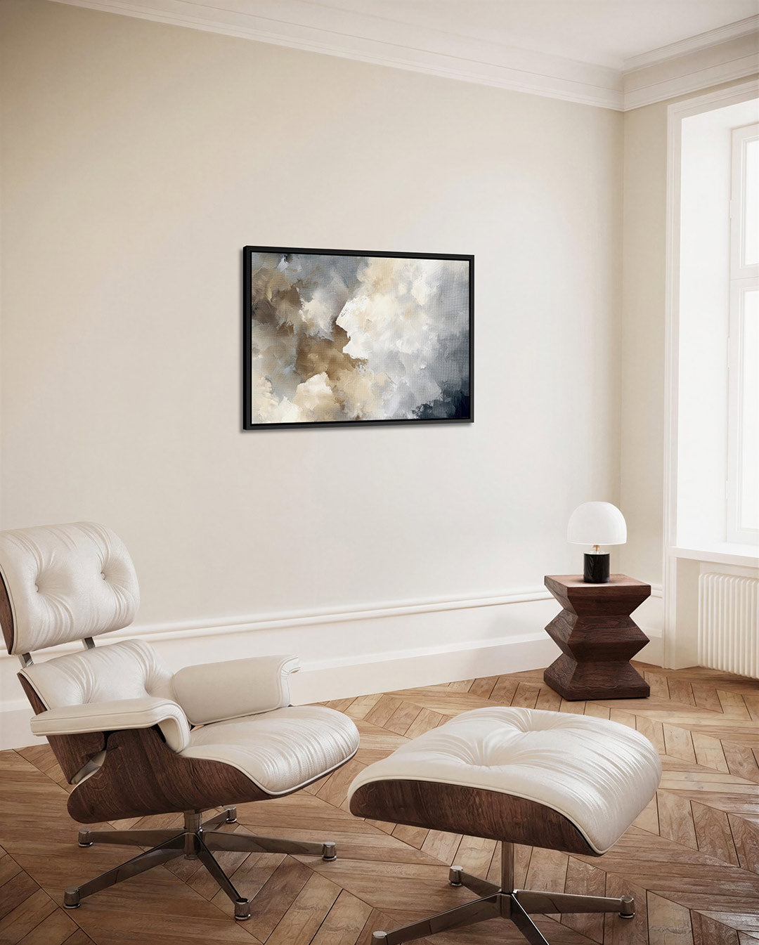 Zachte kleuren compositie Kunstwerk