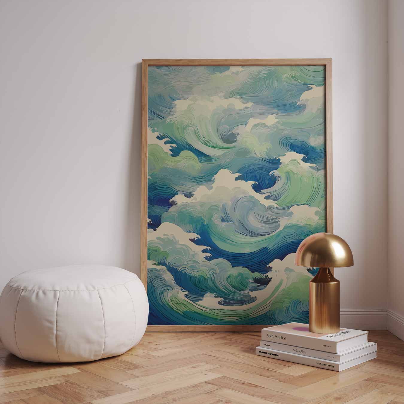 Dromerige Oceaangolven Poster-WallArtistic