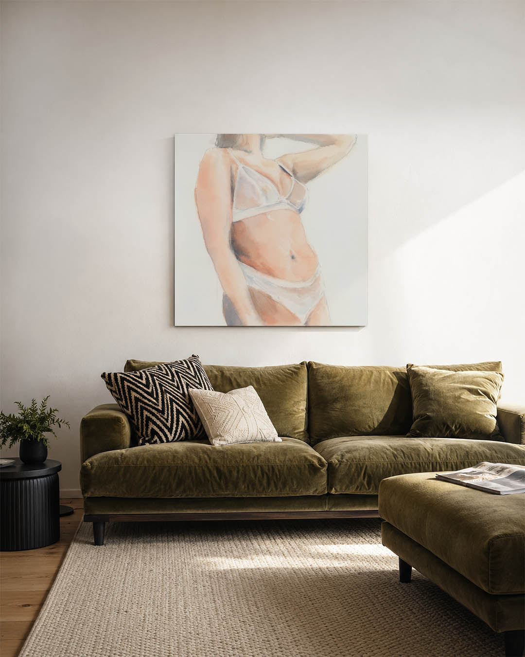 Zachte lichaamsvormen Kunstwerk