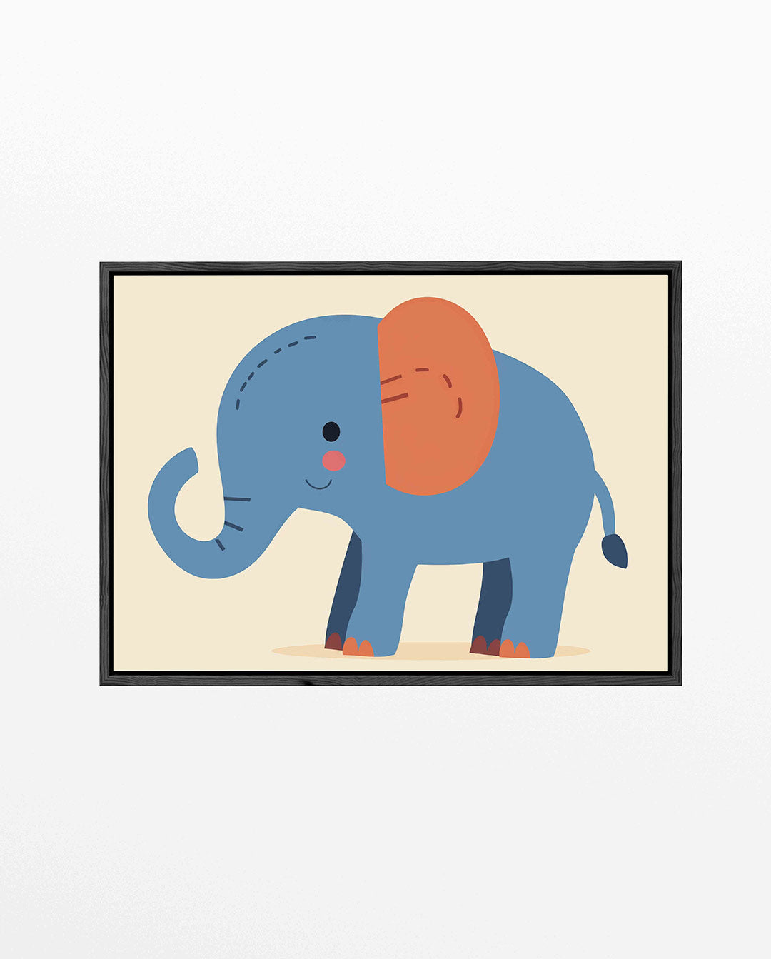 Speelse olifant illustratie Kunstwerk