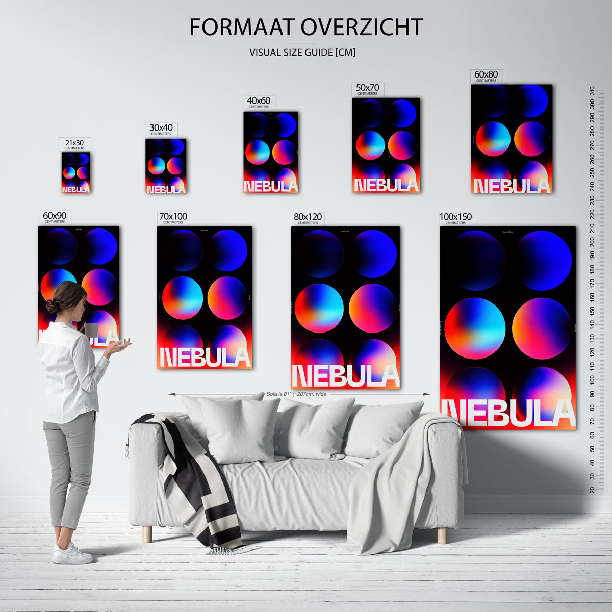 Nebula cirkels Poster
