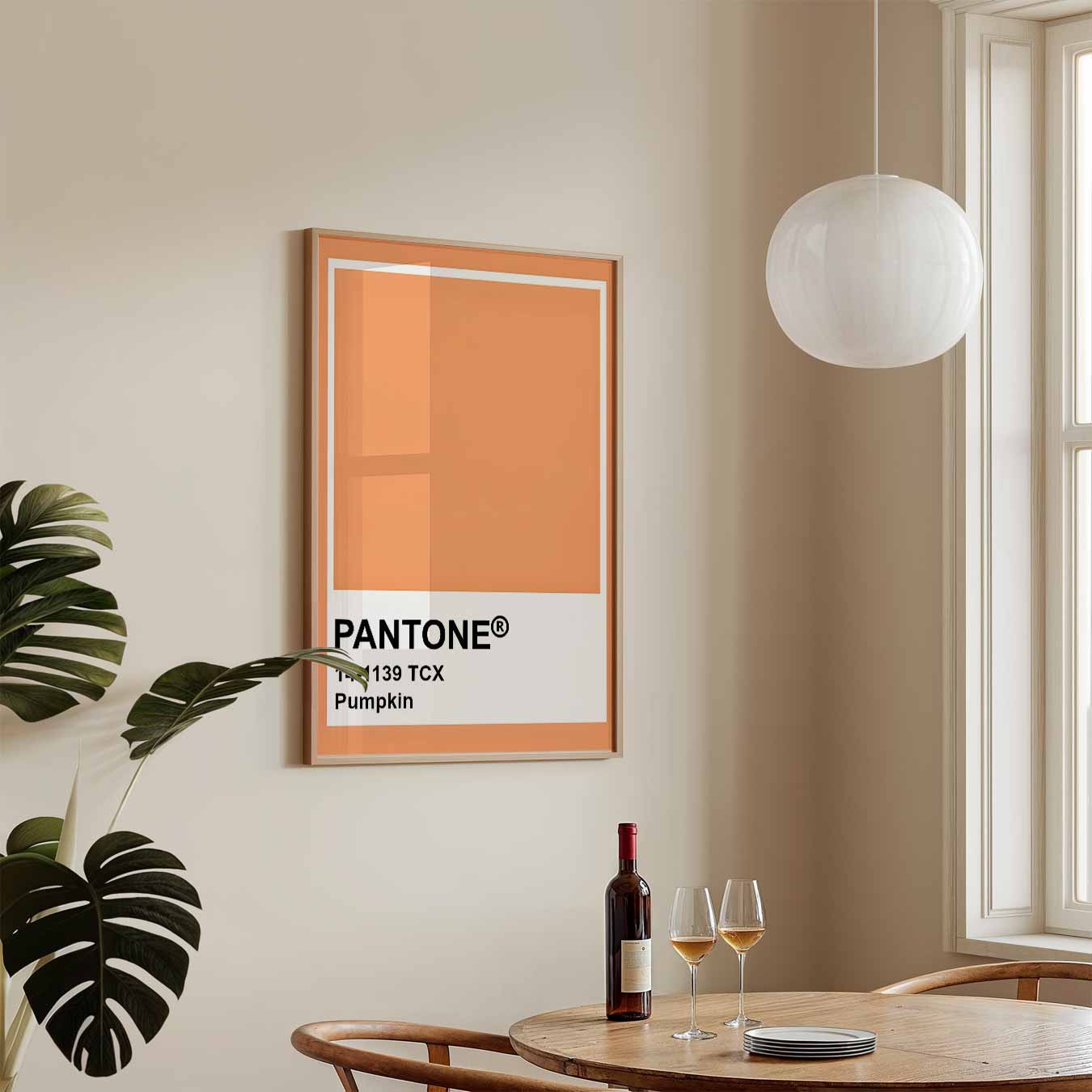 Pantone Stijlvolle Pumpkin Poster-WallArtistic