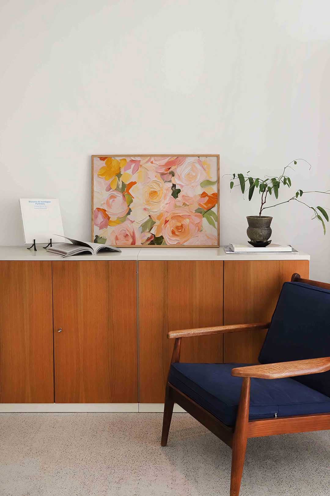 Bloemen in zachte tinten Poster