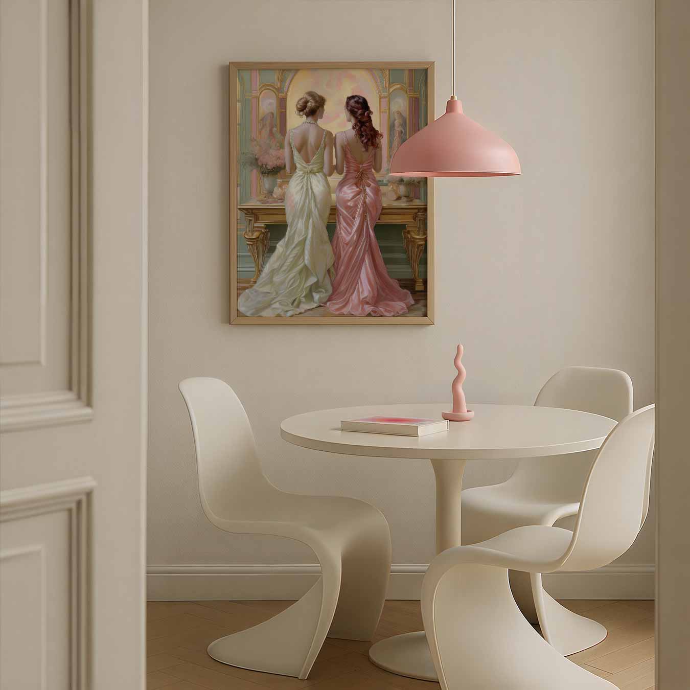 Elegante Avondjurken Poster-WallArtistic