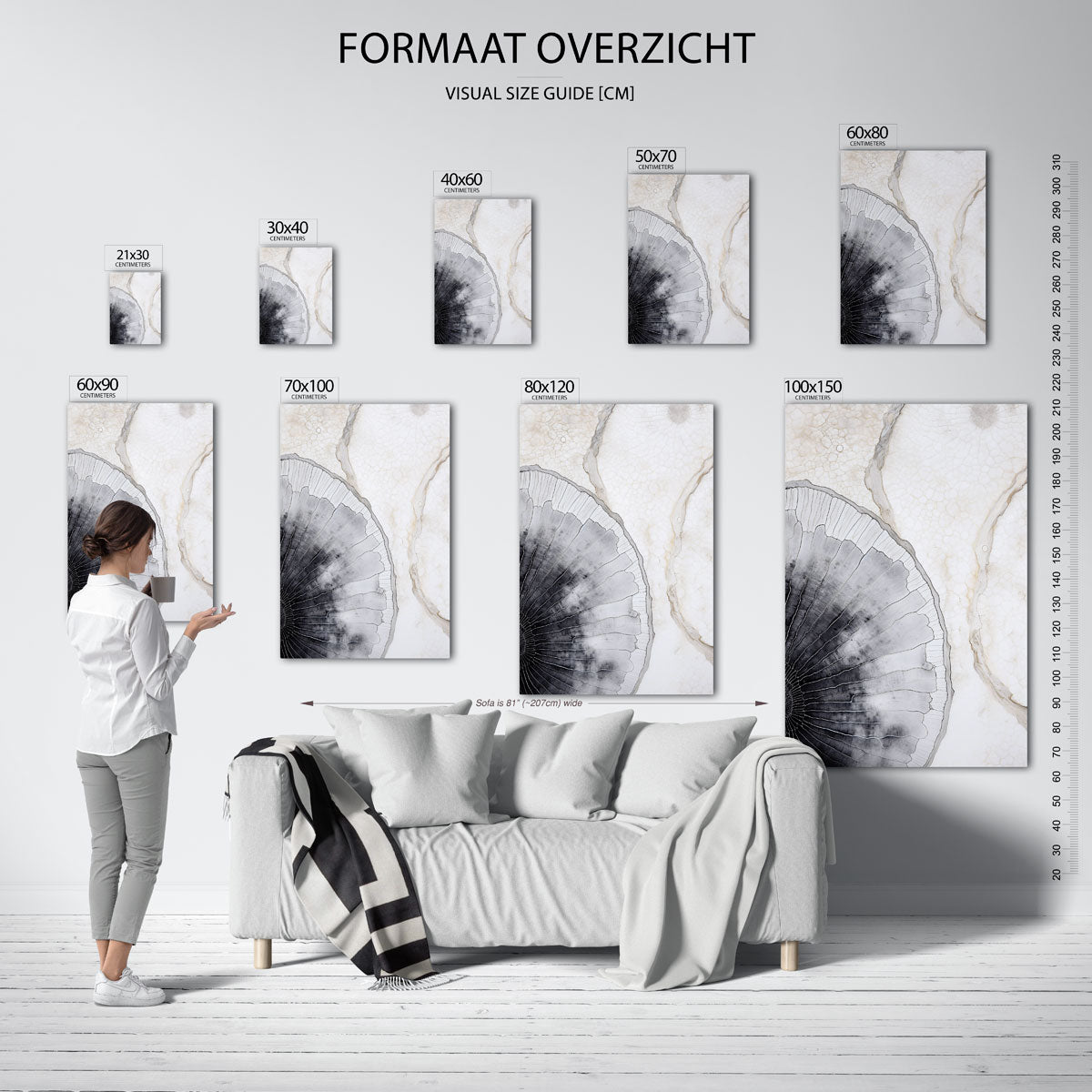 Organische vormen Poster