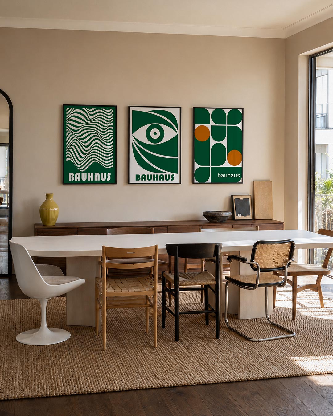 Golvend lijnenspel Posterset
