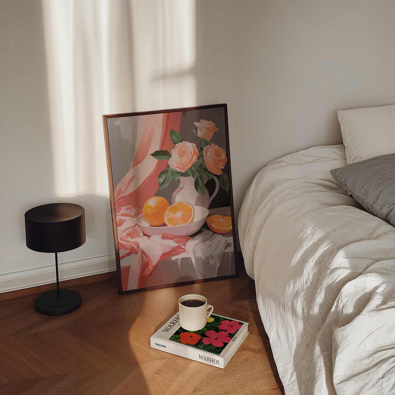 Romantische Rozen en Sinaasappels Poster-WallArtistic