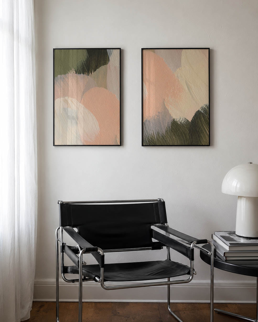 Zachte kleurvlakken Posterset