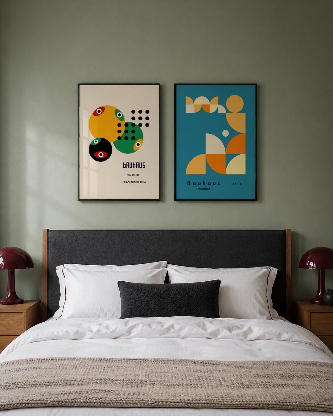 Kleurrijke cirkelcompositie Posterset