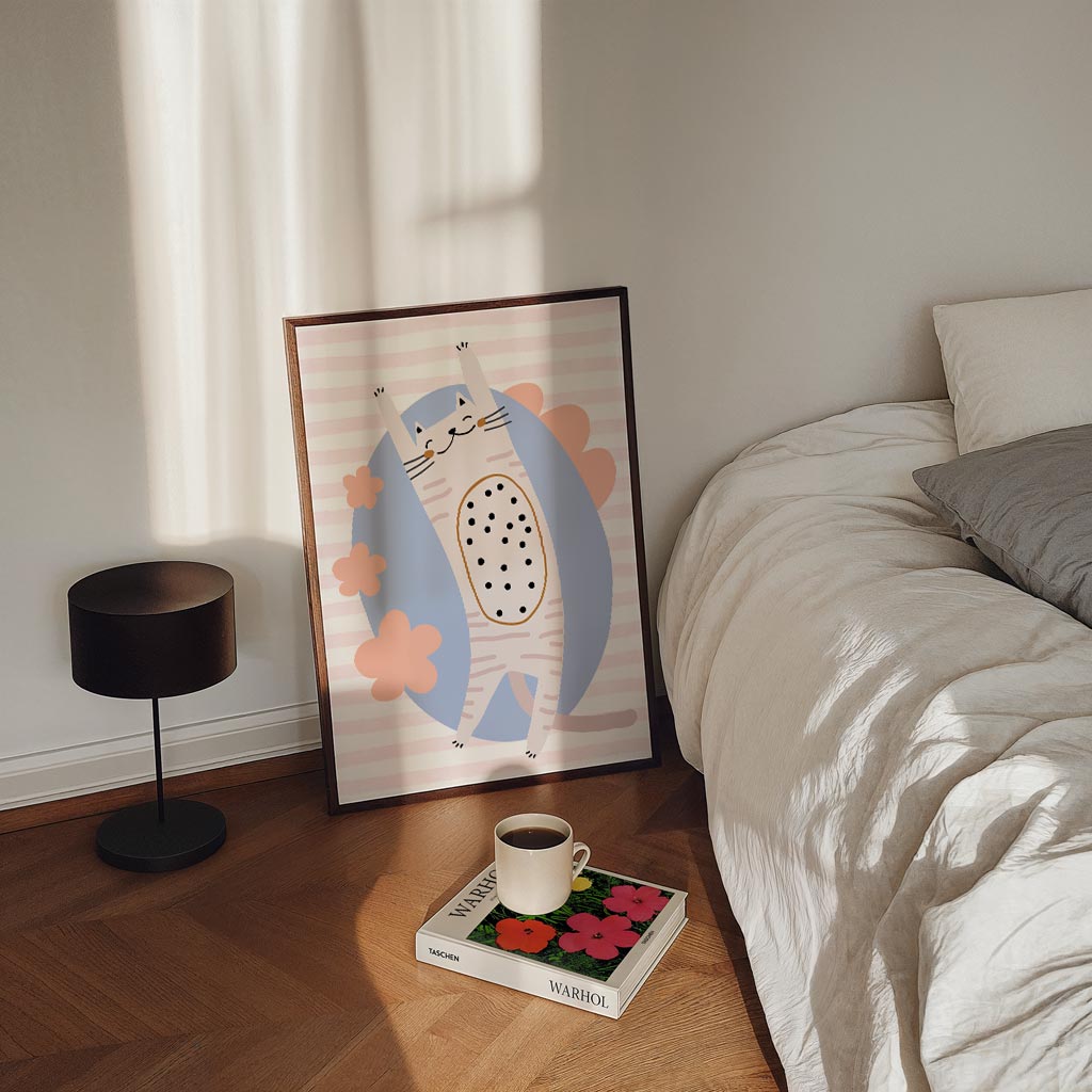 Vrolijke Kattenposter-WallArtistic