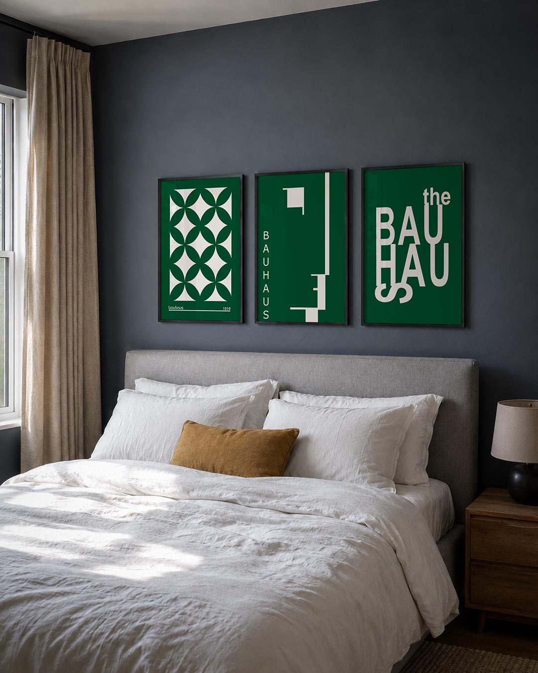 Groene cirkelpatronen Posterset