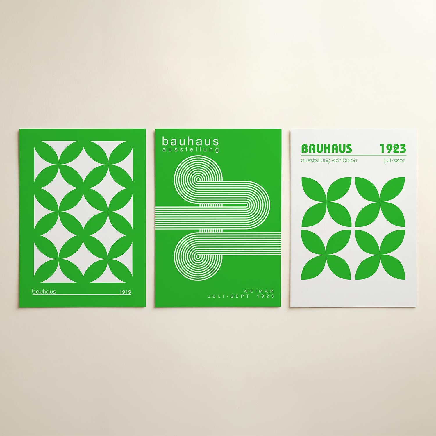 Groene cirkelpatronen Posterset