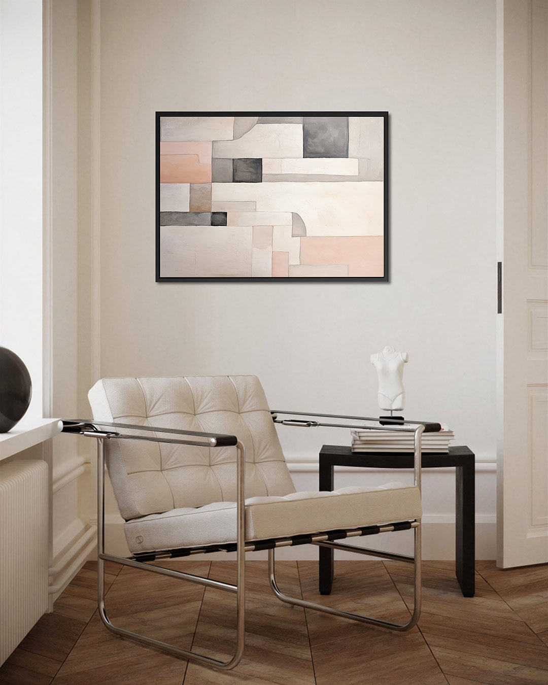 Geometrische vormen compositie Kunstwerk