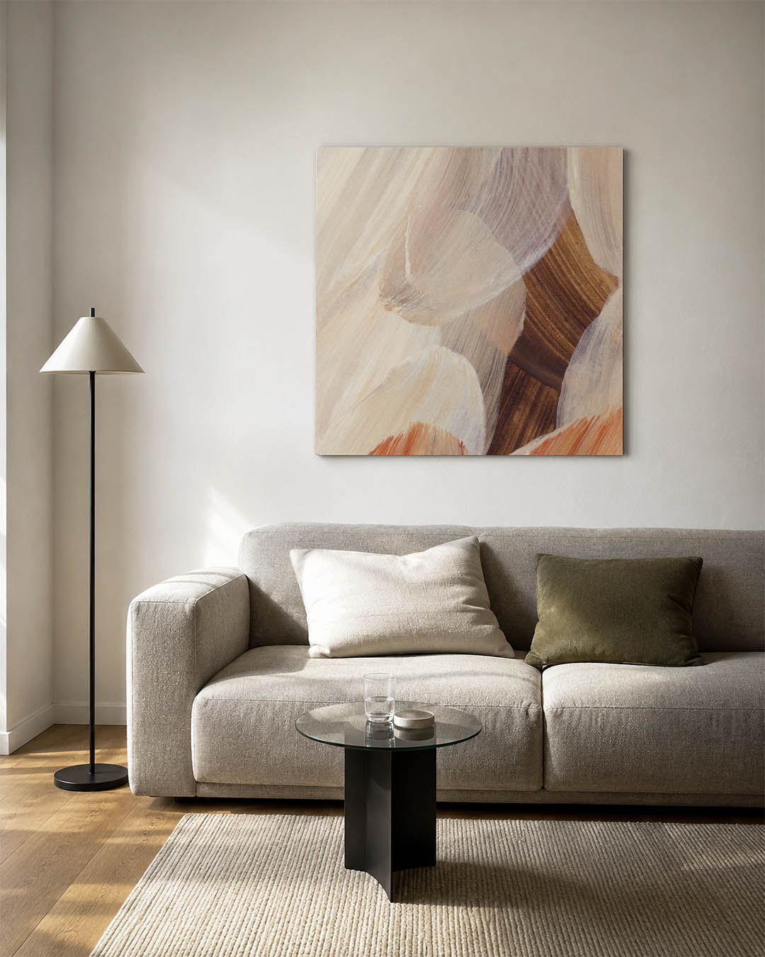 Organische borstelslag Kunstwerk