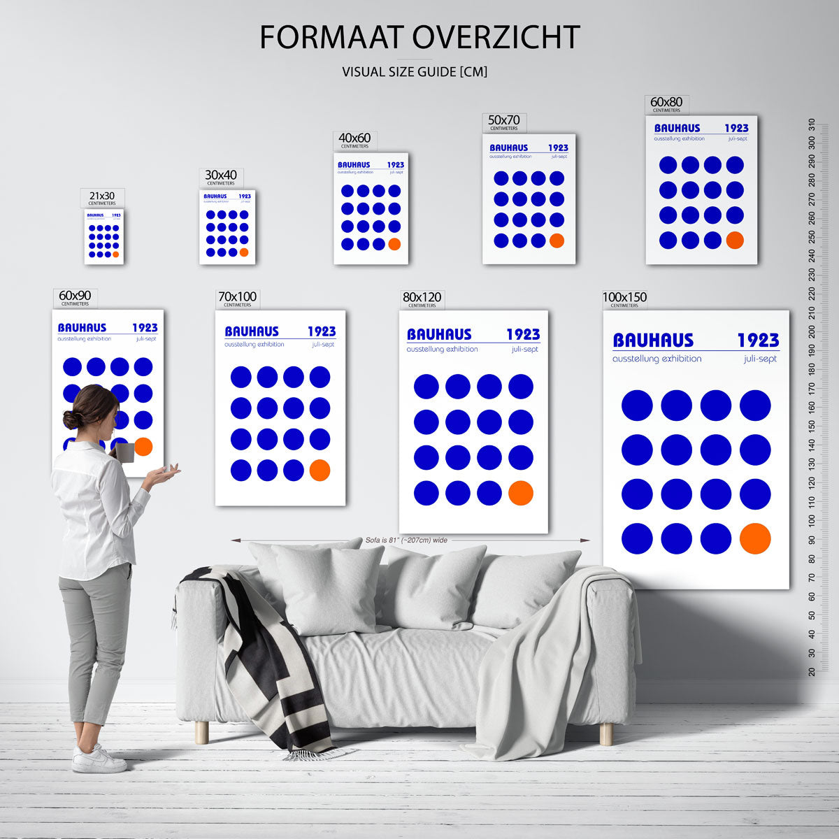 Cirkelritme en kleur Poster