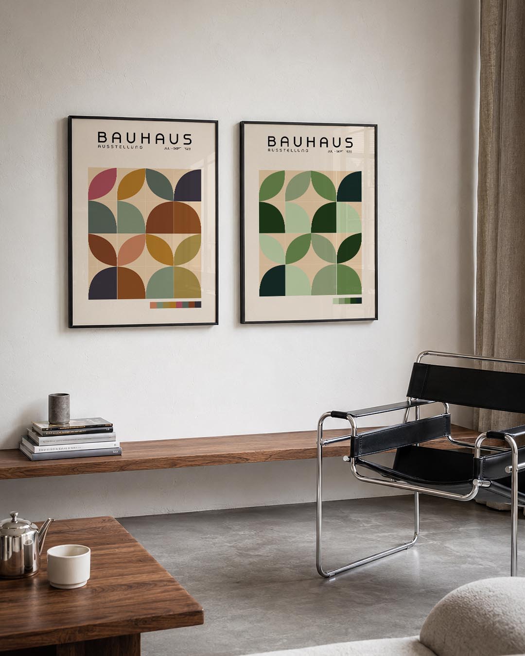 Vormenspel en kleur Posterset