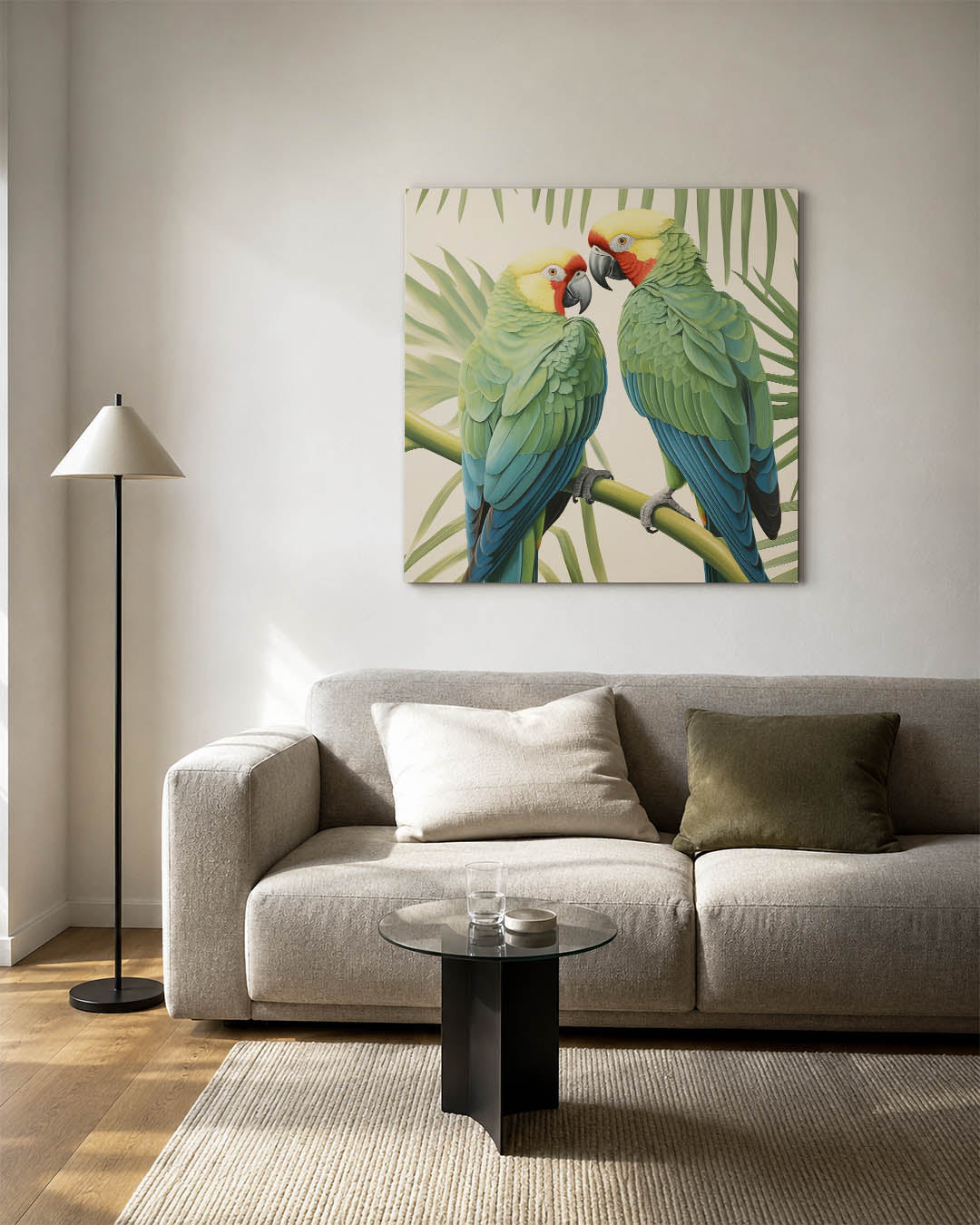 Tropische vogels Kunstwerk