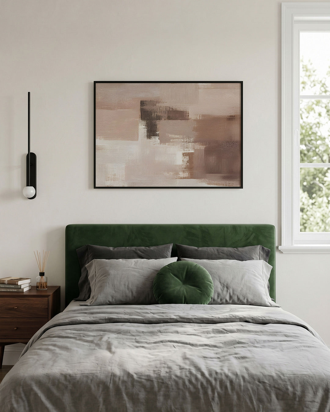Abstracte beige vlakken Poster