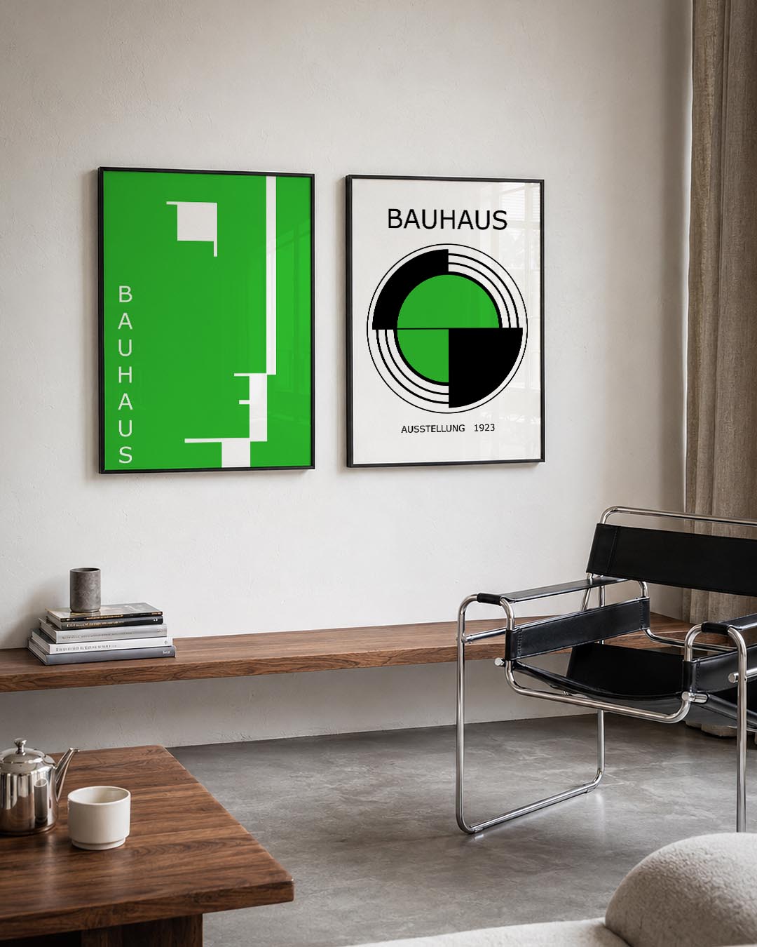 Groene vlakverdeling Posterset