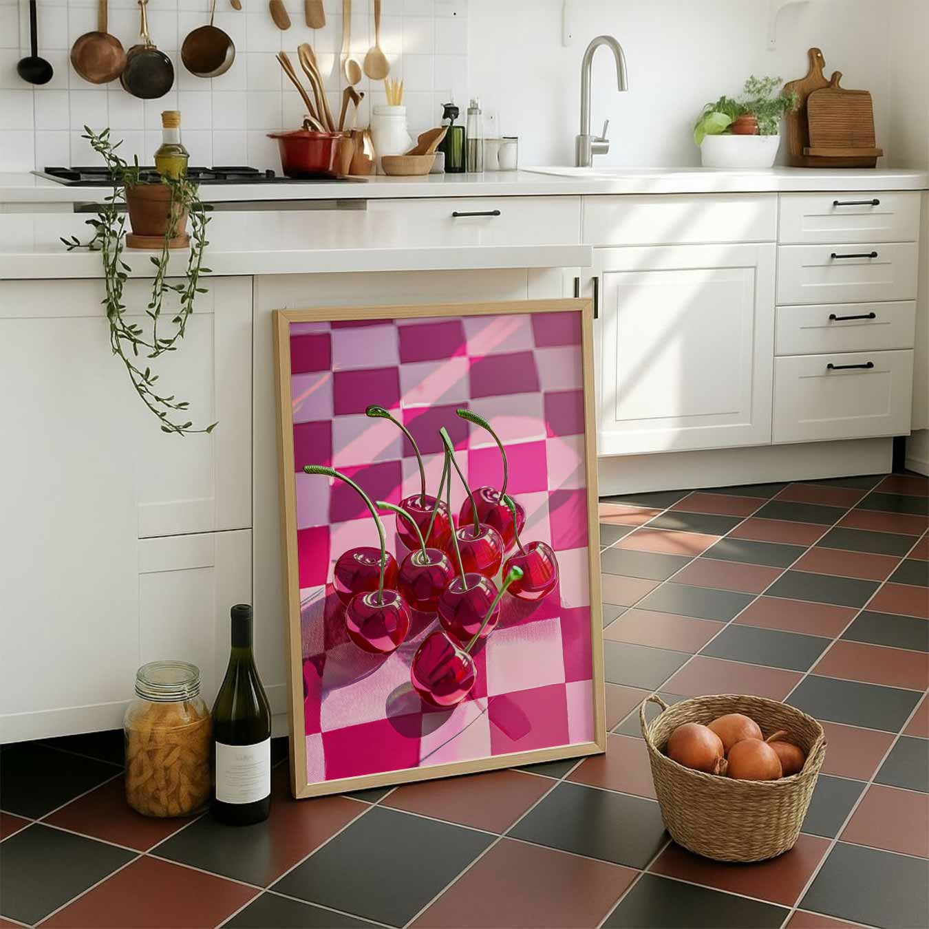 Sensationele Kersen Pop Art Poster-WallArtistic