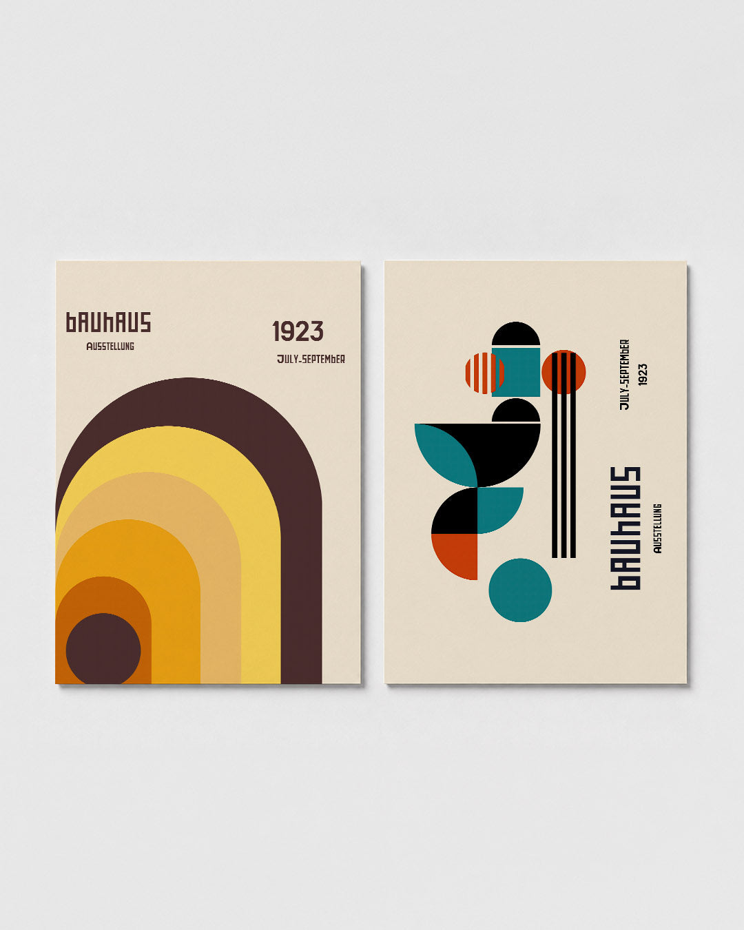 Kleurvolle boogcompositie Posterset