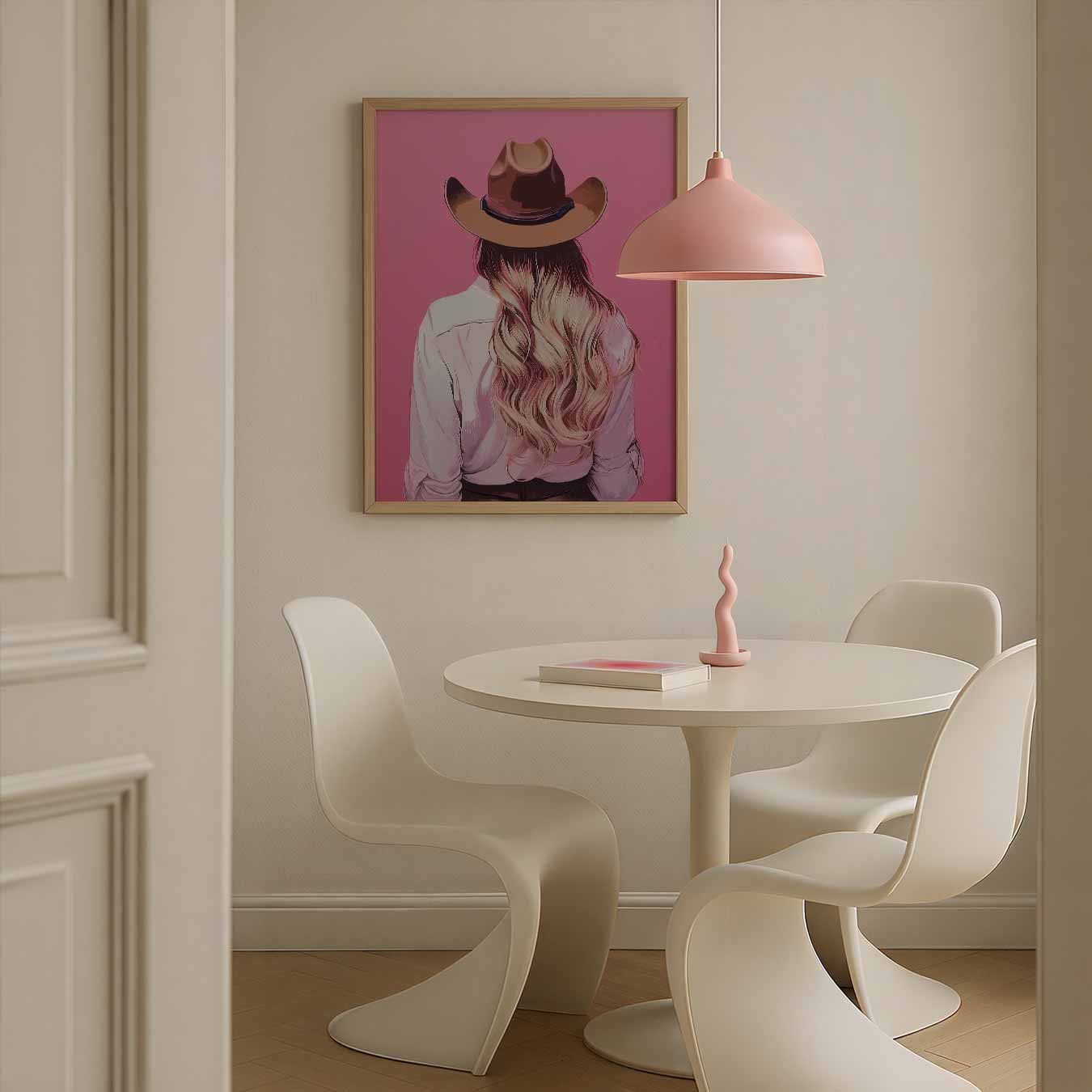 Stijlvolle Cowgirl Poster-WallArtistic