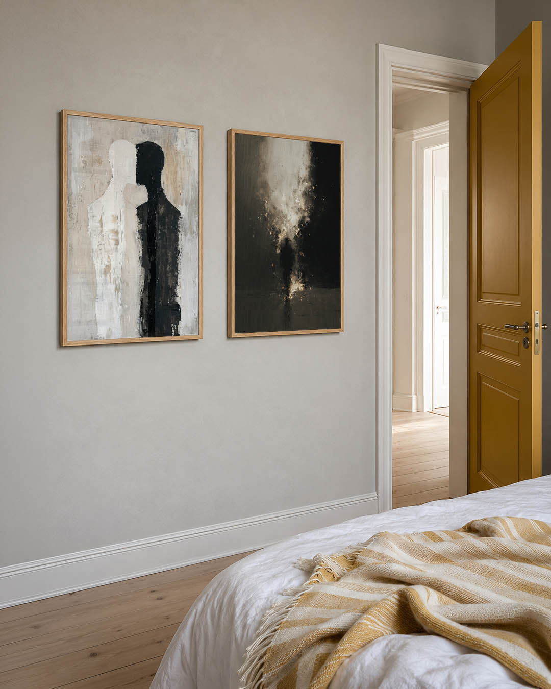 Contrasterende silhouetten Posterset