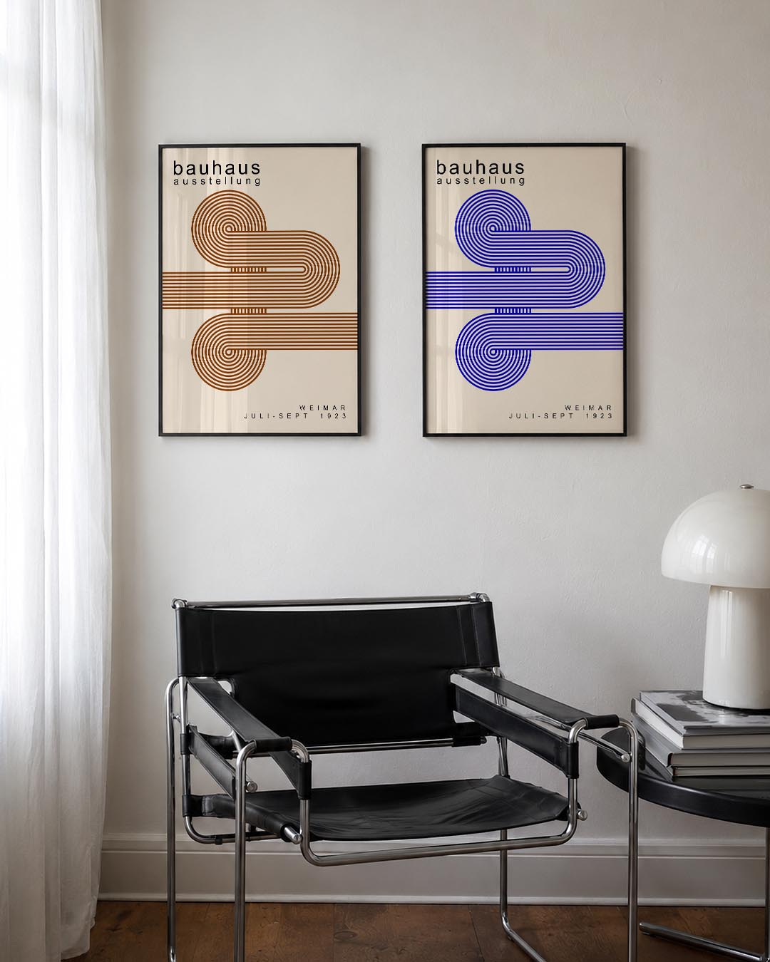 Lijnen en cirkelpatronen Posterset