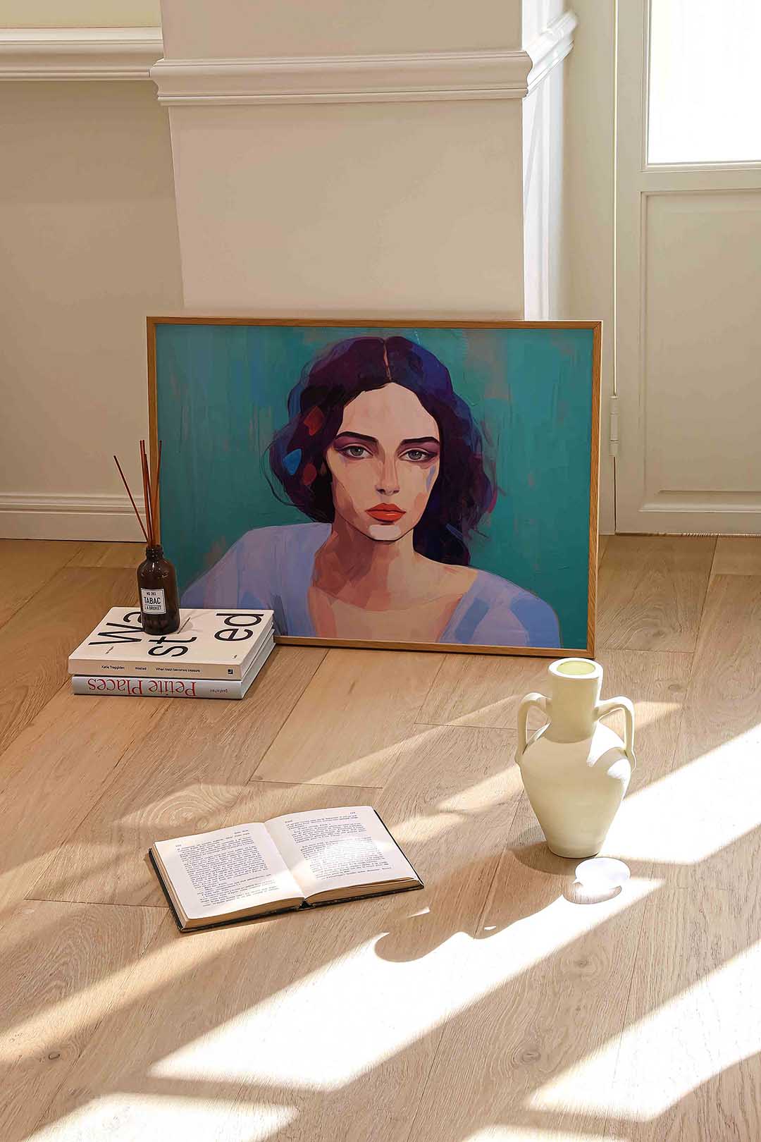 Portret vrouw Poster